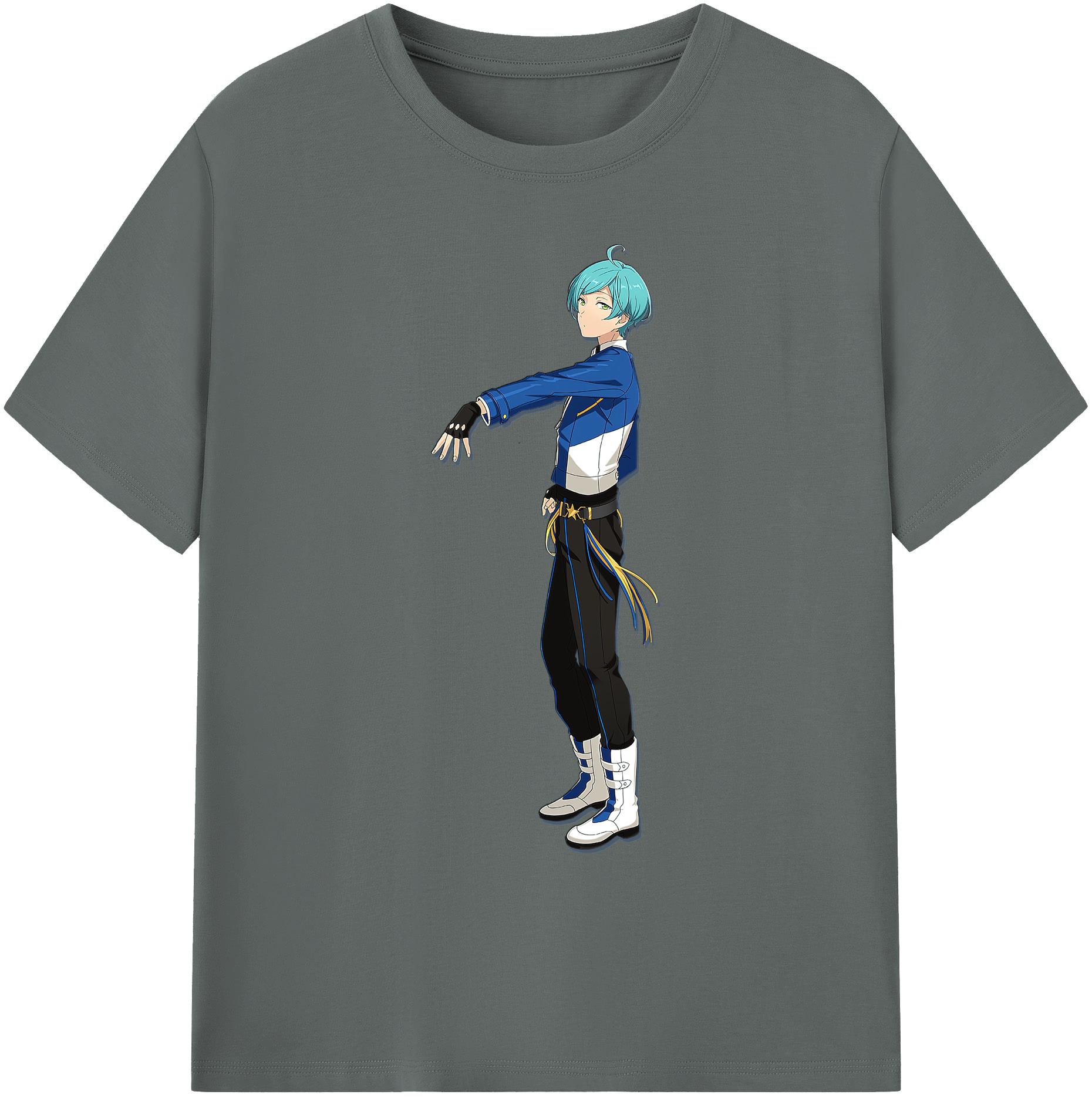 （画像用） あんさんぶるスターズ! Ensemble Stars 綿100％ メンズ半袖Tシャツ｜肌触りやわらか＆通気性